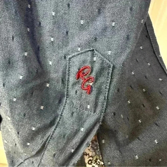 Robert Graham Men’s Blue Button Down Shirt XL Modern Americana Business Casual - Picture 4 of 7